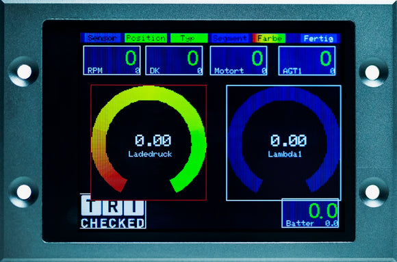 CANchecked MFD28 Gen 2 basic monitoiminäyttö